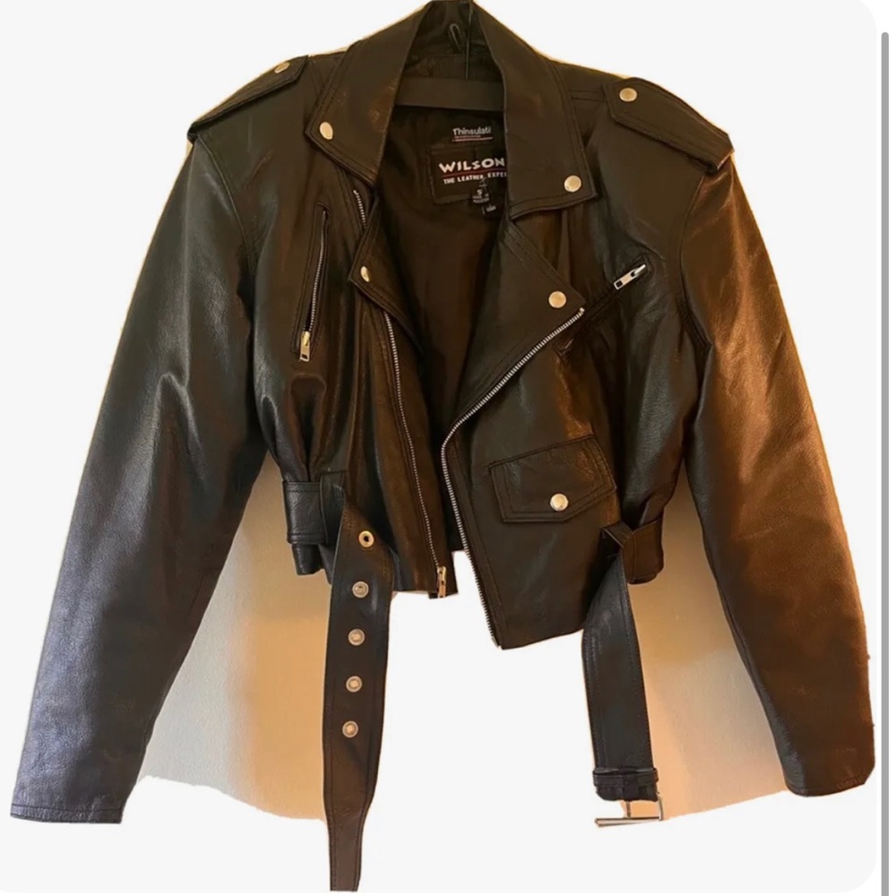 WILSONS Leather Jacket Size S/M